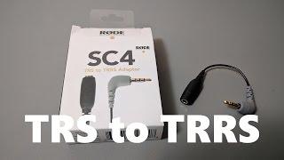 Rode SC4 Microphone to Smartphone Adaptor Cable (3.5mm TRS to TRRS)