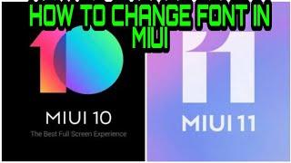 How To Change Fonts In MIUI 10 & 11