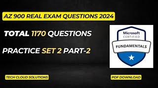 Part-2 || AZ 900 Exam Questions 2024 || AZ 900 Dumps 2024 || Practice Set 2 ||