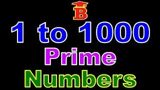 1 to 1000 all Prime Numbers