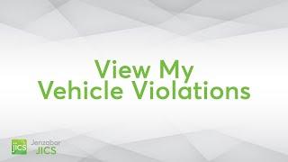 Jenzabar One Campus Portal - View My Vehicle Violations