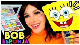 ASMR de caricaturas  Te MAQUILLO en  FONDO DE BIKINI  con maquillaje de BOB ESPONJA I Ges ASMR