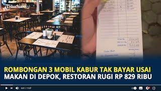 Viral Rombongan 3 Mobil Kabur Tak Bayar Usai Makan di Depok, Restoran Rugi Rp 829 Ribu