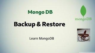 [ MongoDB 5 ] Backup & Restore MongoDB database