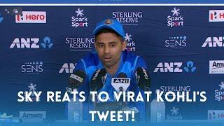 Surya Kumar Yadav reacts on Virat Kohli's tweet