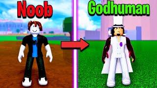 I Went from Noob To GODHUMAN in One Video! [Blox Fruits]