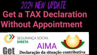 Get tax declaration from segurança social online For AIMA-2024|Get Free Tax Declaration