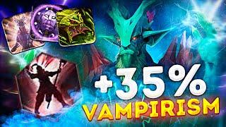 НЕУБИВАЕМЫЙ МАГ! ▶ | Leshrac + Berserker + Giant Ring | = 500% ВАМПИРИЗМА! CUSTOM HERO CLASH