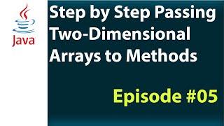 Step by Step Passing 2D Arrays to Methods in Java || Episode #5