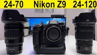 Nikon Z 24-70 f/2.8 vs Nikon Z 24-120 f/4 on Nikon Z9