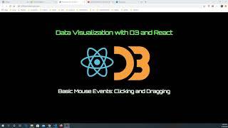 Data Visualization With D3 and React-5: Basic Mouse Events - Clicking and Dragging