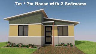 ArchiCAD Tutorial on small house design 7*7 / Affordable house design