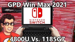 GPD Win Max 2021 - Switch Emulation YUZU - AMD 4800U Vs Intel 1185G7 Tigerlake