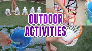OUTDOOR ACTIVITIES for Kids at Home - Budget Friendly Outside Play Ideas
