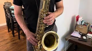 1967 146,xxx Selmer Mark VI Tenor Saxophone Demo, www.dcsax.com