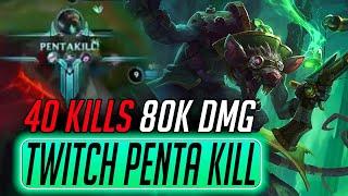 WILD RIFT TWITCH GIGA BROKEN ADC 40 KILLS IN JUST 1 GAME