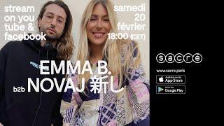 1h avec Emma B. b2b Novaj 新し (dj set @Sacré)