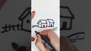 shortvideo #easydrawing #drawing #sketch #easysketch #easylandscape #easylandscape