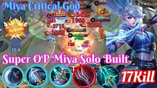 18 Kill Miya Best Super OP Built Top Global ~ Miya Solo Rank #mobilelegends #mlbb #miya #top1mlbb