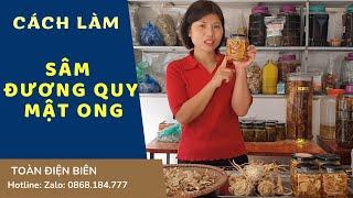 Cách Ngâm Sâm Đương Quy Mật Ong