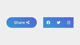 Animated Share Button Using Only HTML & CSS