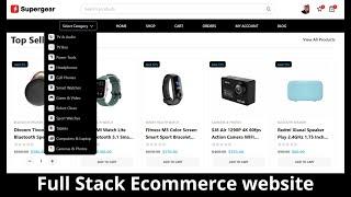 Creating A Stunning Ecommerce Website Using Reactjs | Full Stack Application