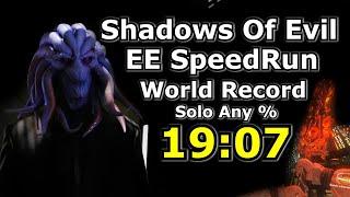 Shadows Of Evil Easter Egg SpeedRun World Record Solo Any % 19:07 by scottiei3