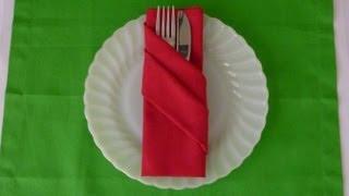 Napkin Folding - Buffet Pouch