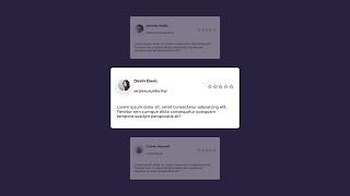 Testimonial Vertical Slider using HTML & CSS only | CSS Animation