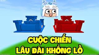 CUỘC CHIẾN 2 LÂU ĐÀI KHỔNG LỒ TRONG MINI WORLD | MEOWPEO MINI GAME