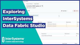 Exploring InterSystems Data Fabric Studio