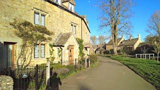 Upper and Lower Slaughter Village Walk, English Countryside 4K