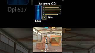 Samsung Galaxy A20s headshot sensitivity settings for Free Fire #shorts #viral #free_fire_shorts