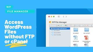 How to access and edit WordPress files without cPanel or FTP | WP File Manager WordPress Plugin