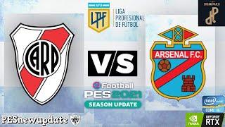 Pes 2021 // River Plate Vs Arsenal // Liga Profesional Argentina 2023