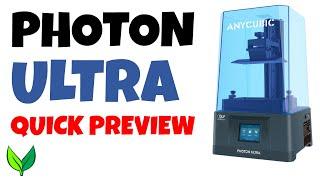 NEW Anycubic Photon ULTRA 3D resin printer quick preview by VOGMAN