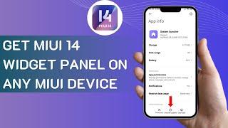 Get MiUi 14 Widget Panel On Any MiUi Device 