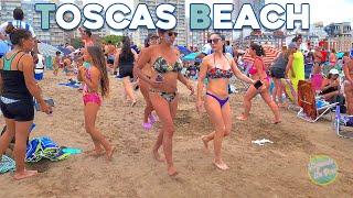 4K - Beach Walk TOSCAS BEACH in a Summer Of MAR DEL PLATA
