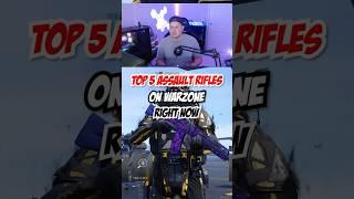 Top 5 Assault Rifles On Warzone Right Now #shorts