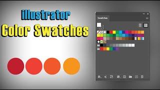How to use Swatches and Save Color Pallete - Adobe Illustrator