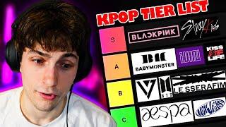 ranking k-pop groups in a tier list