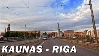 Drive from Kaunas to Riga • Full Road Trip