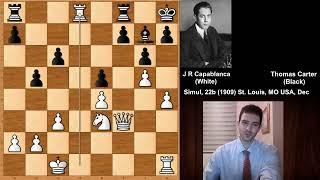 Jose Raul Capablanca vs Thomas A Carter - St. Louis (1909)