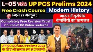 UPPCS Prelims 2024 Free Crash Course by #decodeexam L-5 Modern History- Arrival of European in India