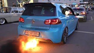 VW Golf R MK6 with 2-STEP ANTI-LAG!! - INSANE Flames & Bangs @ Wörthersee *MUST SEE*