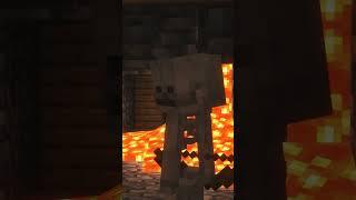 it's always the skeletons fighting. #minecraft #minecraftmemes #minecraftshorts