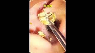 ear wax Removal 3 ||#earwax #earwaxcleaning #earwaxremoval #shorts#blackhead#pimple #earwaxing