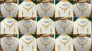 Light Weight Gold Necklace Designs With WEIGHT / New Gold NECKLACE / light necklace Designs