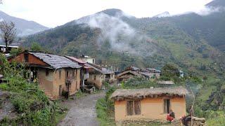 Living in a Remote Nepali Mountain Village during the Rainy Season || IamSuman