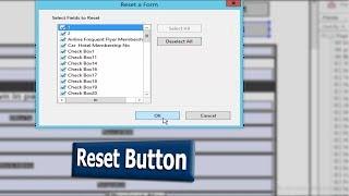 How to Add a reset button to a PDF form using adobe Acrobat pro